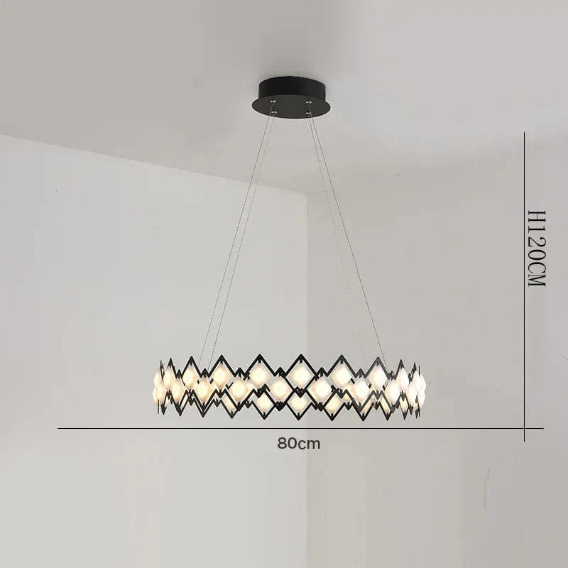 Suspension Vintage - Maison Deco | Marco Lucetti Noir 1 anneau / Blanc froid