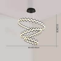 Suspension Vintage - Maison Deco | Marco Lucetti Noir 3 anneaux / Blanc froid