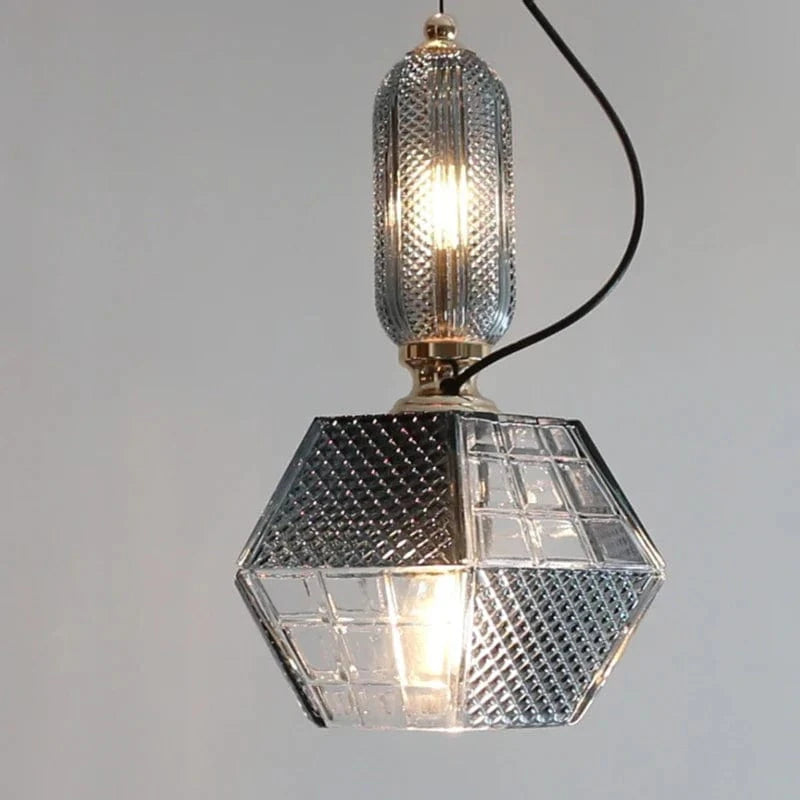 Suspension Vintage Moderne en Verre Fumé Gris LED pour Cuisine, Salon, Chambre ou Bar | Marco Lucetti