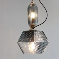 Suspension Vintage Moderne en Verre Fumé Gris LED pour Cuisine, Salon, Chambre ou Bar | Marco Lucetti