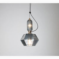 Suspension Vintage Moderne en Verre Fumé Gris LED pour Cuisine, Salon, Chambre ou Bar | Marco Lucetti
