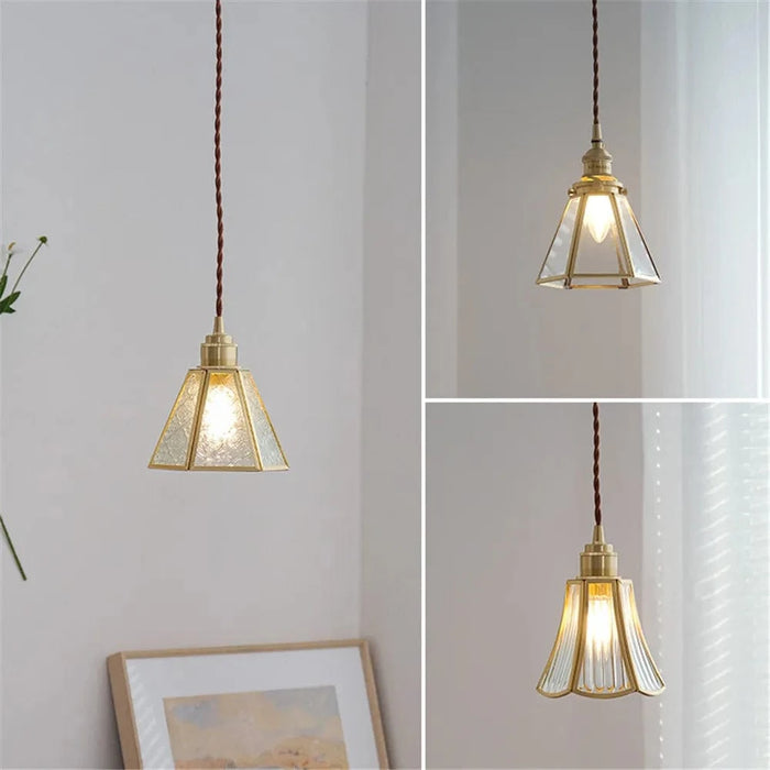 Suspension Vintage Nordique en Cuivre et Verre - Luminaire Décoratif Nordéco | Marco Lucetti
