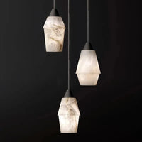 Suspension Vintage Rétro Collection Marbre LED Pour Salle à Manger | Marco Lucetti 3 têtes