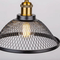 Suspension Vintage Rétro LED Noir Fer Net-Cage - Lampe Suspendue pour Cuisine, Chambre, Salon, Restaurant | Marco Lucetti