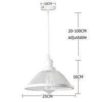 Suspension Vintage Rétro LED Noir Fer Net-Cage - Lampe Suspendue pour Cuisine, Chambre, Salon, Restaurant | Marco Lucetti 80220ww