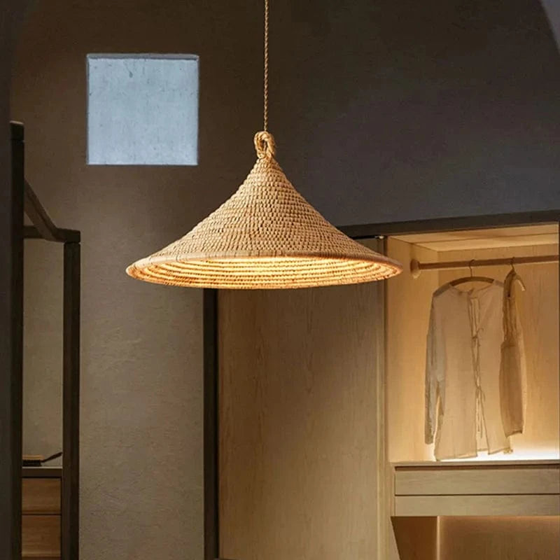 Suspension vintage rotin : Créativité et Silence | Marco Lucetti