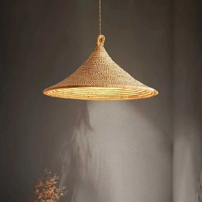 Suspension vintage rotin : Créativité et Silence | Marco Lucetti