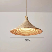 Suspension vintage rotin : Créativité et Silence | Marco Lucetti Dia40cm