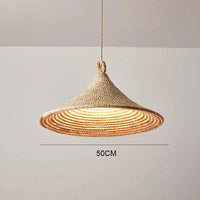 Suspension vintage rotin : Créativité et Silence | Marco Lucetti Diamètre50cm