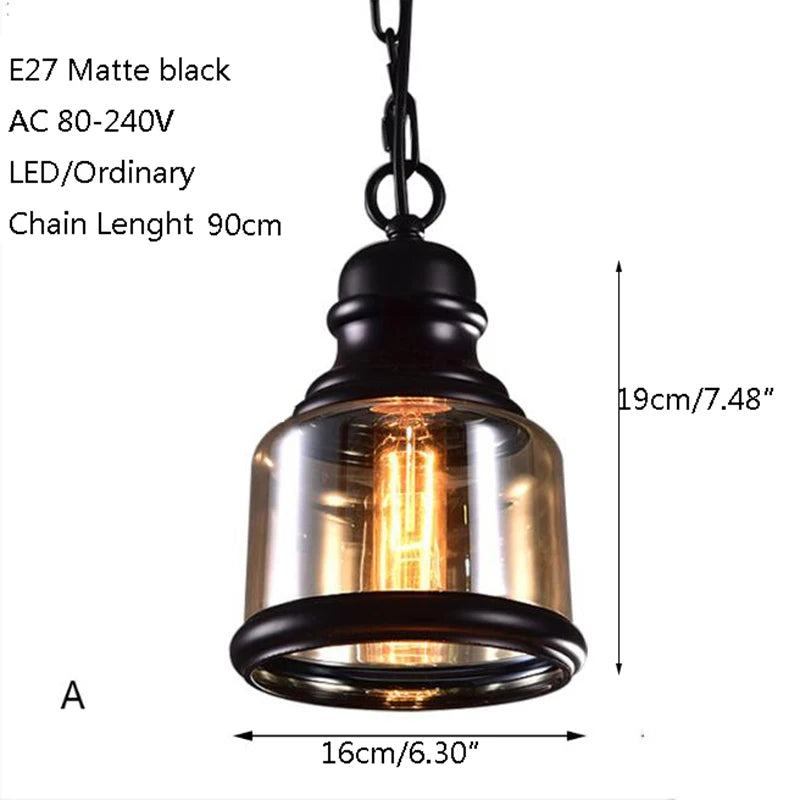Suspension industrielle vintage pour loft rétro - 3 styles