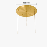 Suspension Vintage Verre Craquelé en Cuivre et Bois pour une Ambiance Moderne dans Votre Chambre ou Salon, Éclairage Intérieur LED | Marco Lucetti