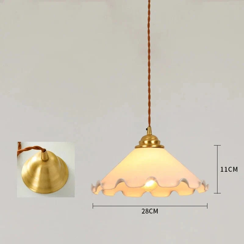 Suspension Vintage Verre Craquelé en Cuivre et Bois pour une Ambiance Moderne dans Votre Chambre ou Salon, Éclairage Intérieur LED | Marco Lucetti Lampe à suspension 11