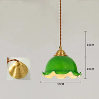 Suspension Vintage Verre Craquelé en Cuivre et Bois pour une Ambiance Moderne dans Votre Chambre ou Salon, Éclairage Intérieur LED | Marco Lucetti Lampe à suspension 6