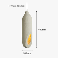 Suspension Wabi Sabi blanche nordique 63 cm pour chambre ou salle à manger | Marco Lucetti