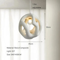 Suspension Wabi-sabi Design Style - Luxe Intérieur LED | Marco Lucetti Blanc / Lumière chaude