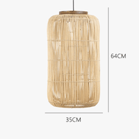 Suspension Wabi-sabi lumières chinois rétro - Déco salle à manger salon restaurant chez l'habitant en rotin | Marco Lucetti