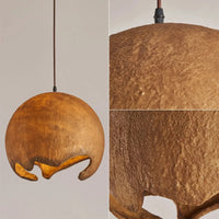 Suspension Wabi Sabi Nordique en résine pour Restaurant Japonais à LED E27 | Marco Lucetti