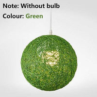 Suspension Wicker en boule de tissu coloré | Marco Lucetti