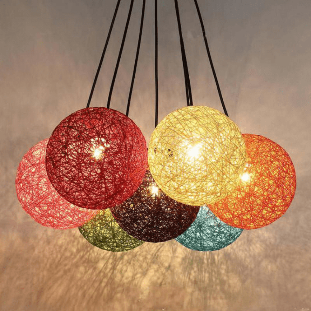Suspension Wicker en papier boule | Marco Lucetti