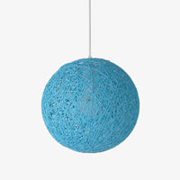 Suspension Wicker en papier boule | Marco Lucetti Bleu / 15cm