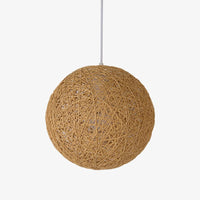 Suspension Wicker en papier boule | Marco Lucetti Chocolat / 15cm