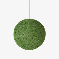 Suspension Wicker en papier boule | Marco Lucetti Vert / 15cm