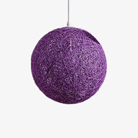 Suspension Wicker en papier boule | Marco Lucetti Violet / 15cm