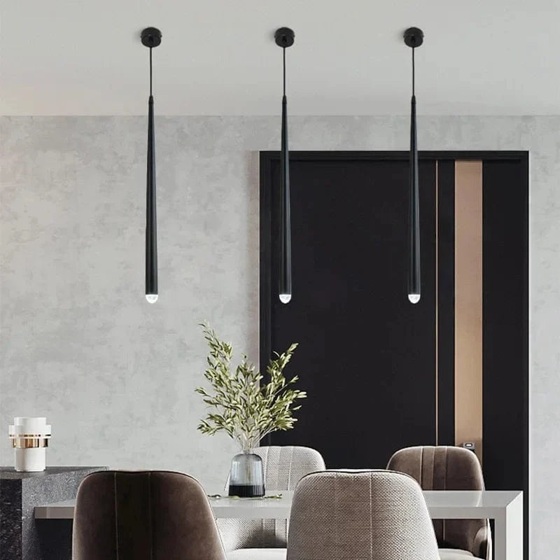 SuspensionCône LED Long Tube Acrylic Bubble Light | Marco Lucetti