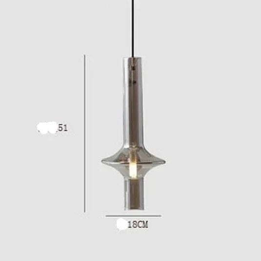 Suspensions contemporaines en verre de luxe nordique | Marco Lucetti Cognac grand