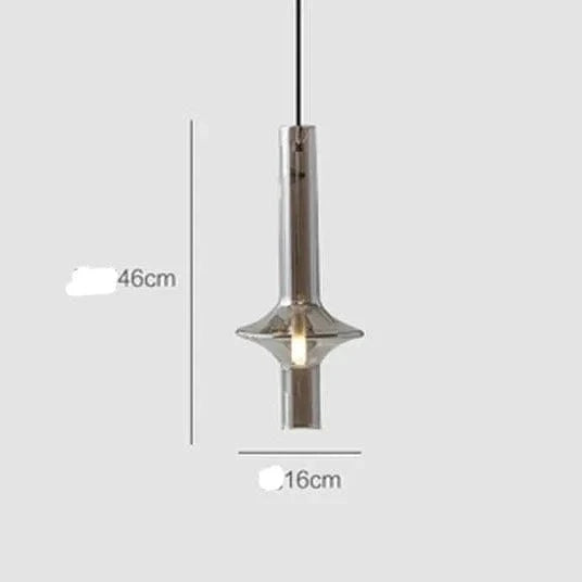 Suspensions contemporaines en verre de luxe nordique | Marco Lucetti Cognac petit