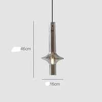 Suspensions contemporaines en verre de luxe nordique | Marco Lucetti Cognac petit