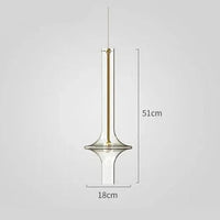 Suspensions contemporaines en verre de luxe nordique | Marco Lucetti Couleur claire grand