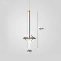Suspensions contemporaines en verre de luxe nordique | Marco Lucetti Couleur claire petit