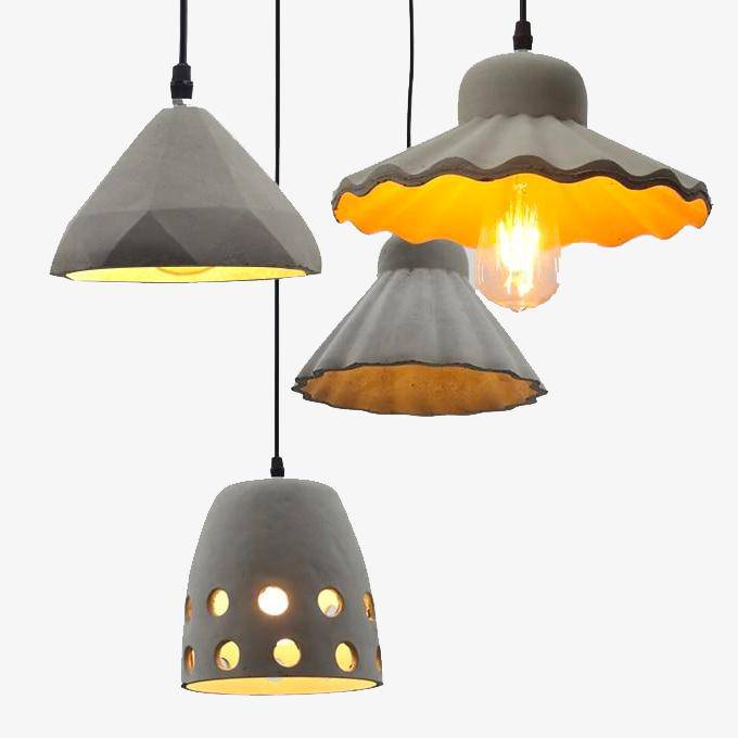 Suspensions design en résine ciment pour déco Loft | Marco Lucetti