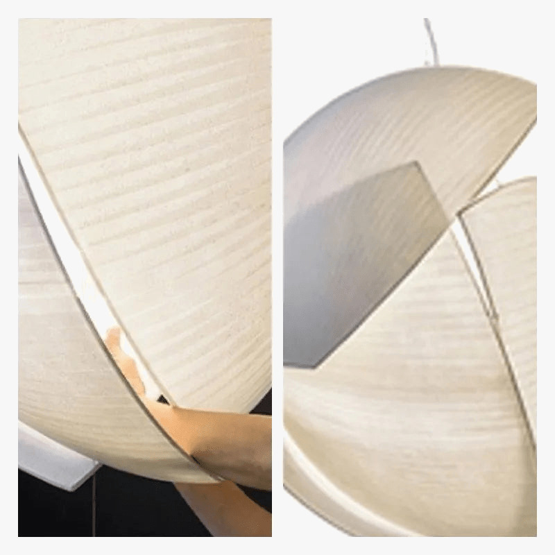  Suspensions Éclairages Créatifs en Tissu Blanc Moderne Led Salon Salle à Manger | Marco Lucetti