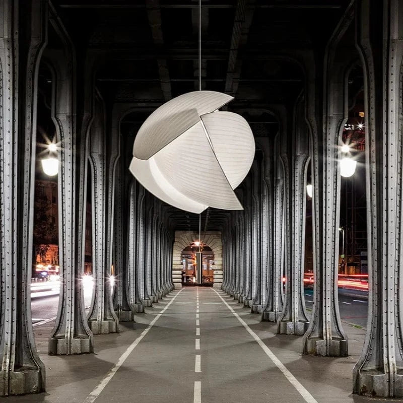  Suspensions Éclairages Créatifs en Tissu Blanc Moderne Led Salon Salle à Manger | Marco Lucetti