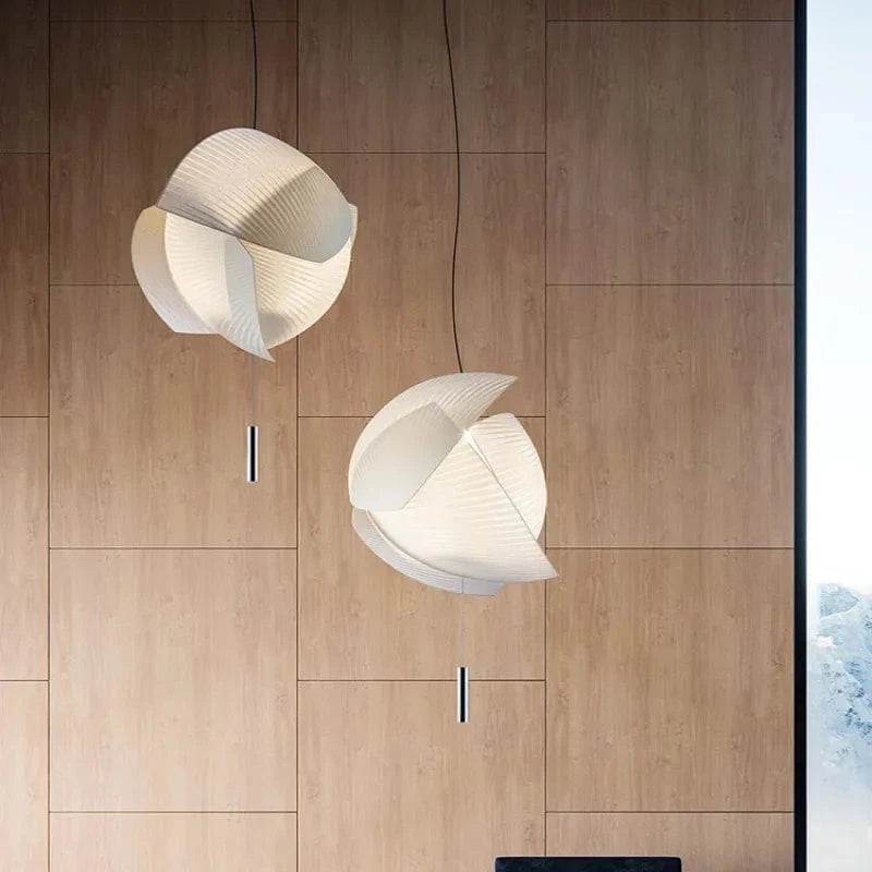  Suspensions Éclairages Créatifs en Tissu Blanc Moderne Led Salon Salle à Manger | Marco Lucetti