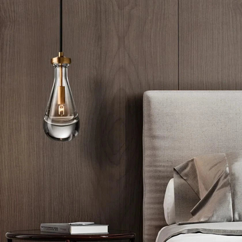 Suspensions en verre cristal avec gouttelettes d'eau | Marco Lucetti