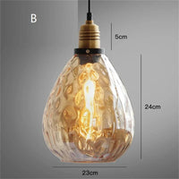 Suspensions en verre modernes pour un éclairage de plafond élégant | Marco Lucetti B / 5W (Max100) / CHINE