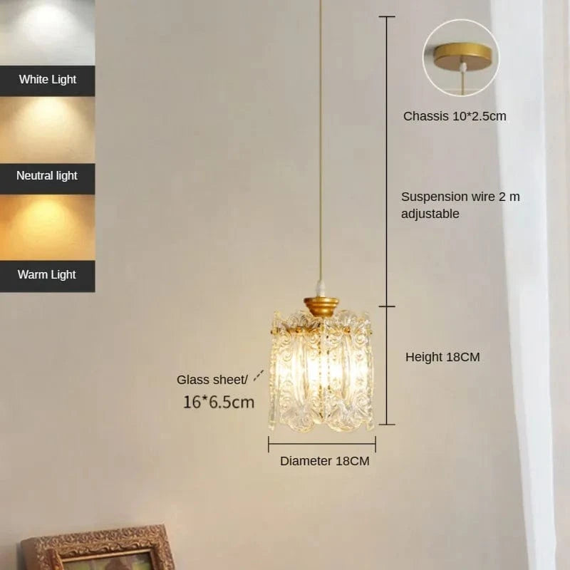 Suspensions en verre vintage pour un éclairage de bar élégant | Marco Lucetti B / Source de lumière 3 couleurs