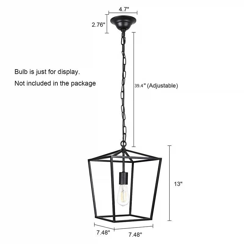 Suspensions industrielles Vintage en noir | Marco Lucetti