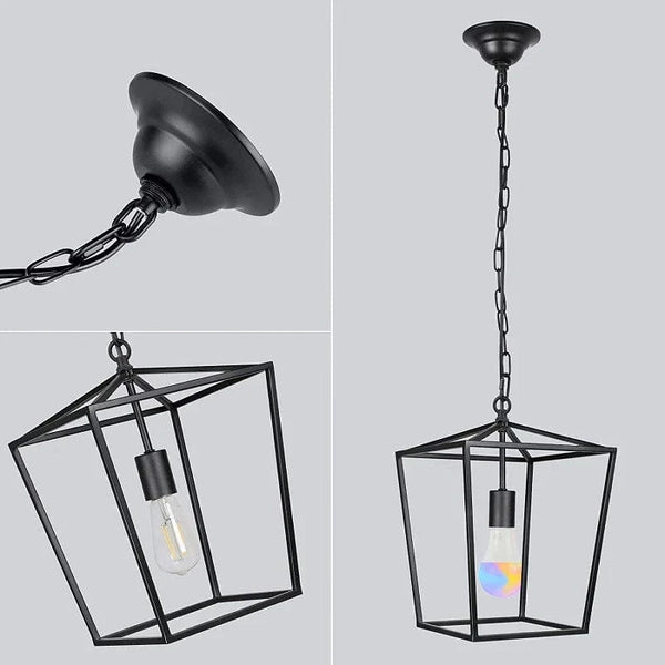 Suspensions industrielles Vintage en noir | Marco Lucetti