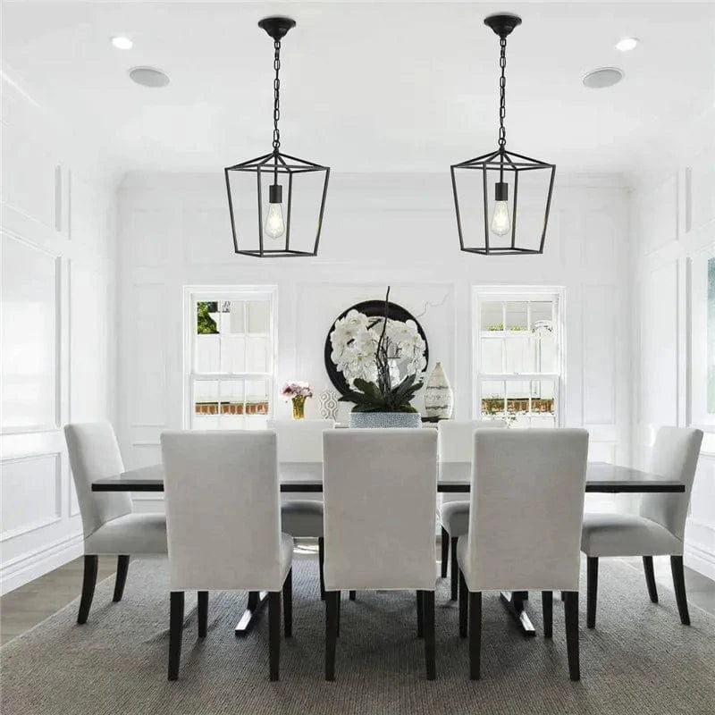 Suspensions industrielles Vintage en noir | Marco Lucetti