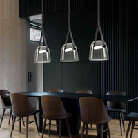 Suspensions LED design en métal avec abat-jour arrondi. | Marco Lucetti