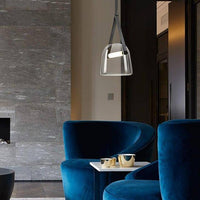 Suspensions LED design en métal avec abat-jour arrondi. | Marco Lucetti