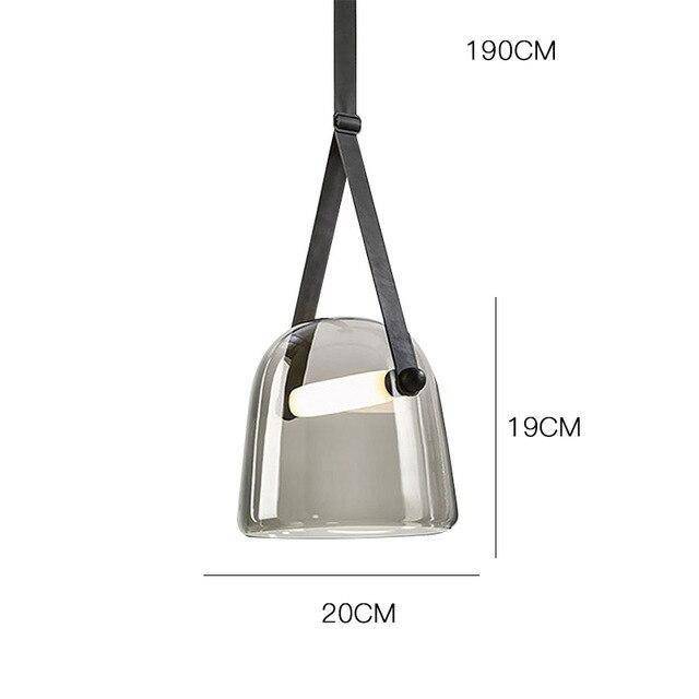 Suspensions LED design en métal avec abat-jour arrondi. | Marco Lucetti Gris fumé / Froide