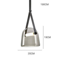 Suspensions LED design en métal avec abat-jour arrondi. | Marco Lucetti Gris fumé / Froide