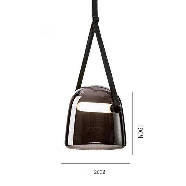 Suspensions LED design en métal avec abat-jour arrondi. | Marco Lucetti Noir / Froide