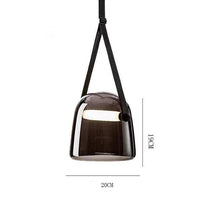 Suspensions LED design en métal avec abat-jour arrondi. | Marco Lucetti Noir / Froide