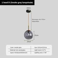 Suspensions LED en verre ultra tendance | Marco Lucetti G / Sans ampoule